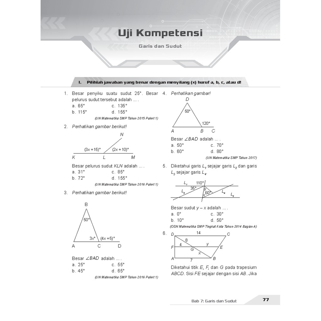 Buku Pendamping Matematika Smp Kelas 7 Kunci Jawaban Incer Shopee Indonesia