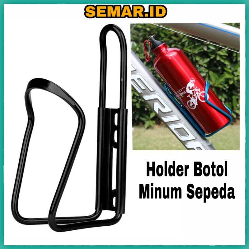 Holder Botol Minum Sepeda Aluminium - YWPJ029-F - Black