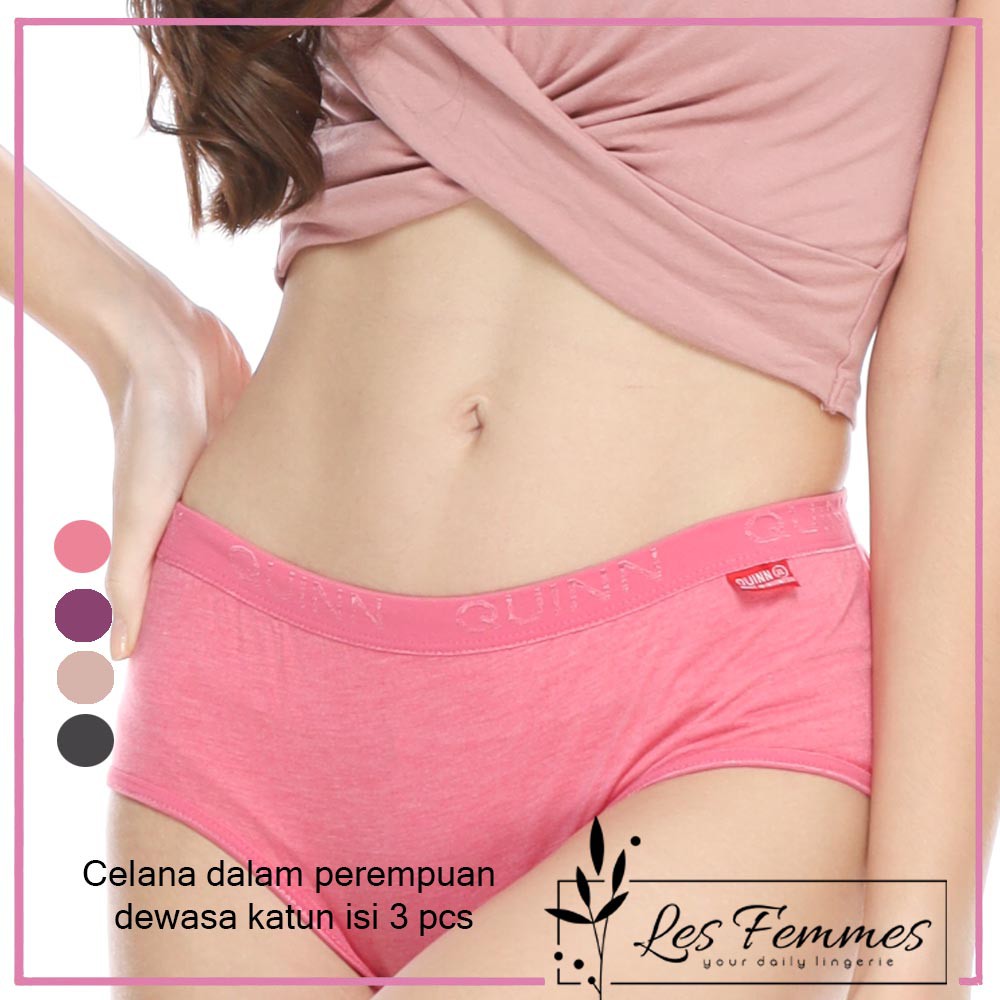 Celana dalam wanita cd perempuan dewasa cewek remaja M L XL 3L (ISI 3) Bisa cod