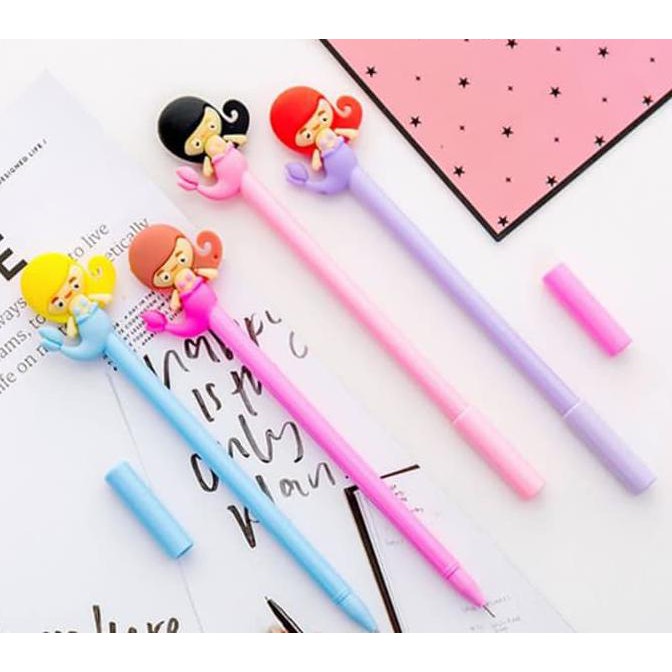 

Ready Stock Kak,,,Silahkan Order !!!! Keburu Habisss... Pen Gel Putri Duyung Mermaid Gel Ballpoint