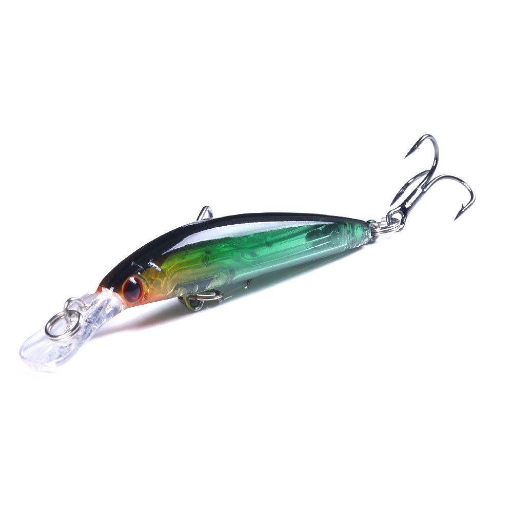 HENGJIA 1PCS 7cm 4g Sinking Minnow Fishing Lures Wobbler umpan Pancing Fishing Tackle Hard Bait Bentuk Ikan Kecil Kail Swimbait Bass Bait