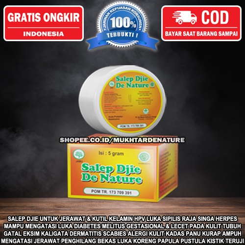 Harga Salep Djie De Nature Obat PALING AMPUH Penyembuh Herpes Jerawat Kutil Kelamin Diabetes Gatal B