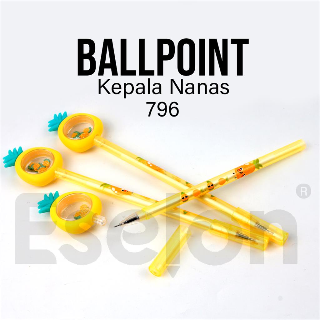 Pulpen Gel Fancy Korea Model Nanas 796 Import Lucu dan Unik Promo Murah Bisa Cod