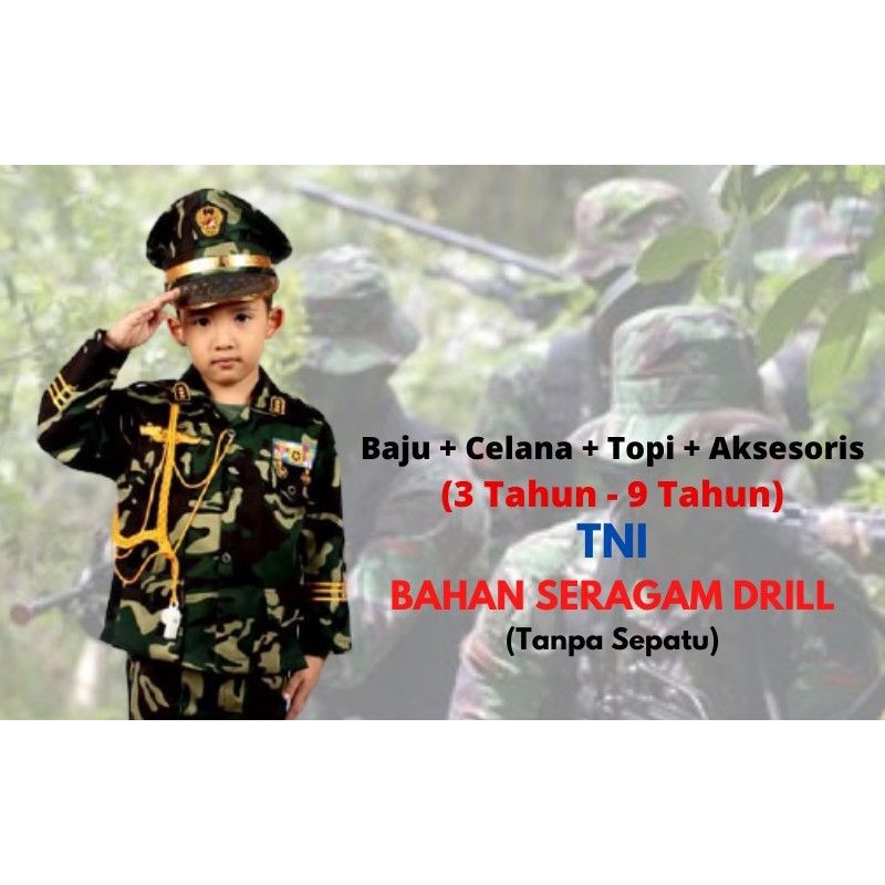 Baju Profesi Anak ABRI , TK SD ( COWOK  )  MERK KIJANG