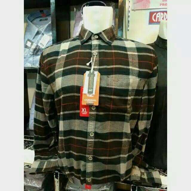Kemeja Casual Pria Slimfit CARDINAL Original