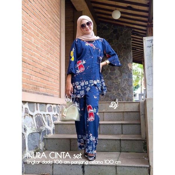 One Set Rayon / Setelan Batik / Pajamas rayon / Set Rayon motif