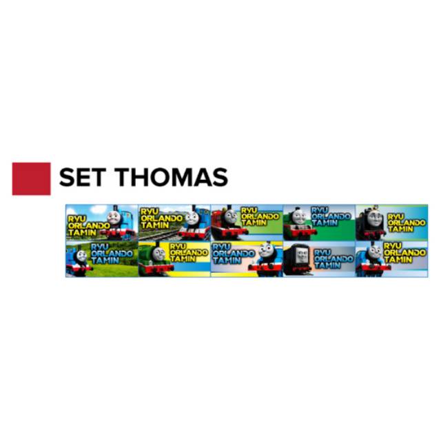 

Label Nama Thomas Waterproof