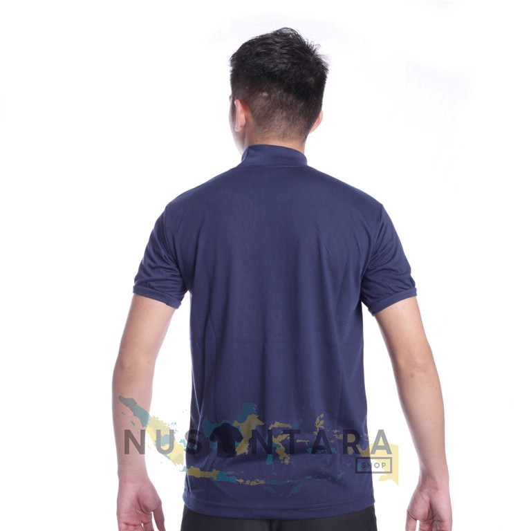 Kaos Polos Cream Coklat Hitam Army Putih Navy Kaos Polisi Kaos Security Kaos Satpam Kerah Tinggi Terbaru