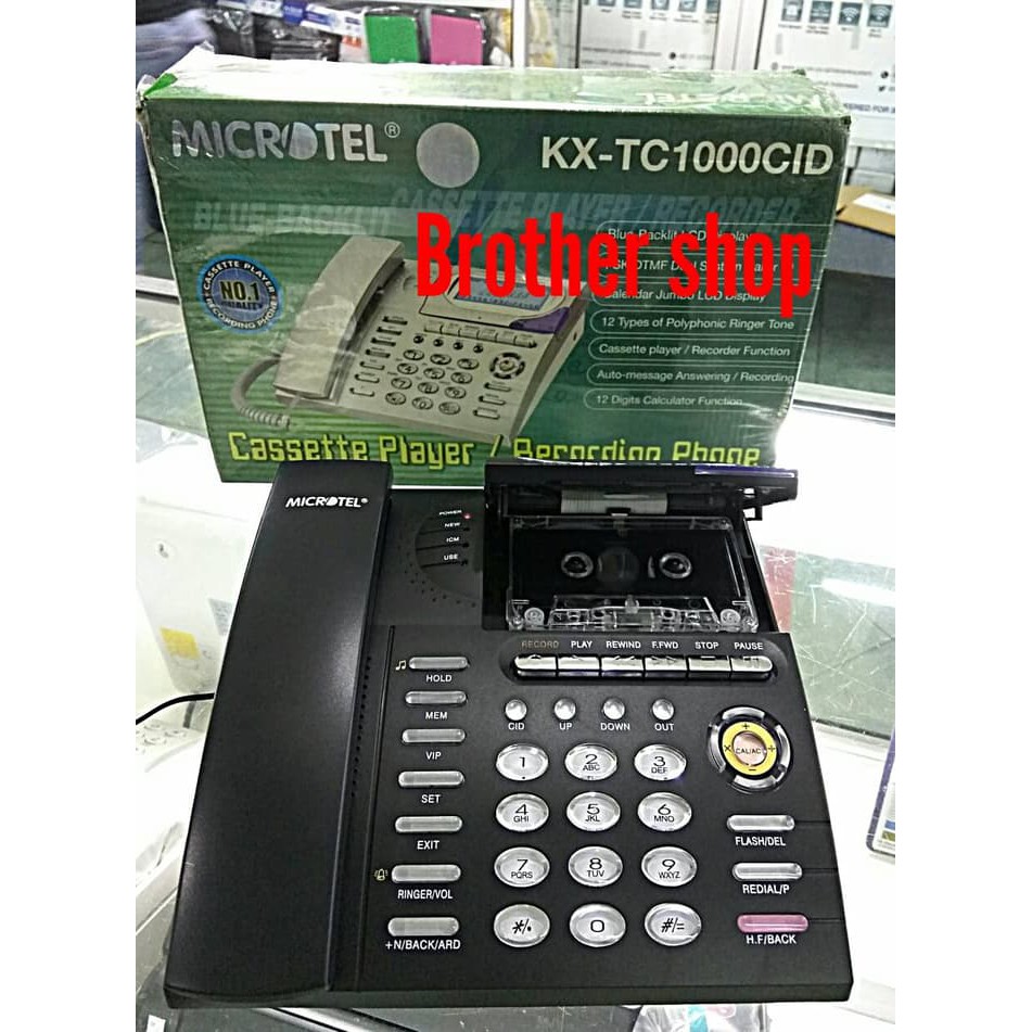 

Telepon Recording / Cassette Player Microtel Kx-Tc 1000Cid Murah