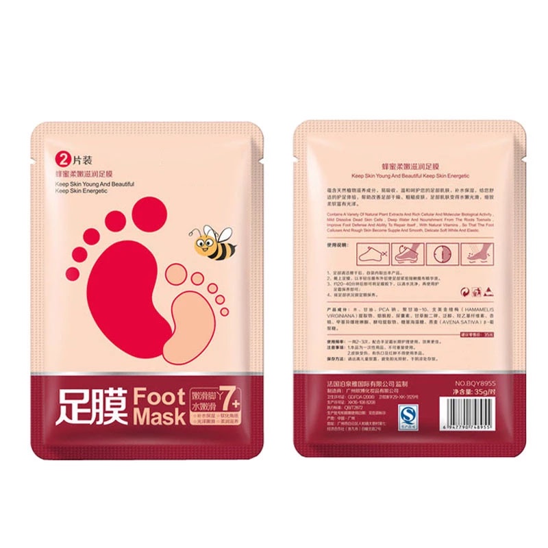 SHINE STAR - [ BISA COD ] EFERO Foot Mask Masker Kaki Pengelupas Kulit Mati &amp; Perawatan kaki Tumit Kering dan Pecah2