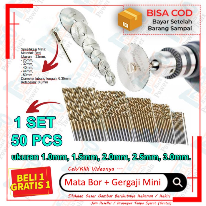 Produk Terbaru Mata Gergaji Circular Serkel Mini Gerinda Potong Bor Titanium Tamiya