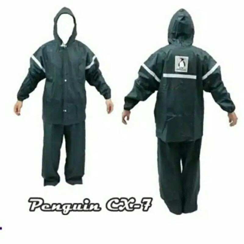 jas hujan penguin's CX-7 ORI size XL || jaket celana || Limited edition