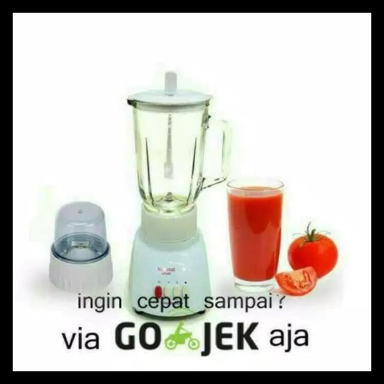 Wajib Gojek  G52 Blender National Omega Kaca / Glass 2In1 / 2 In 1