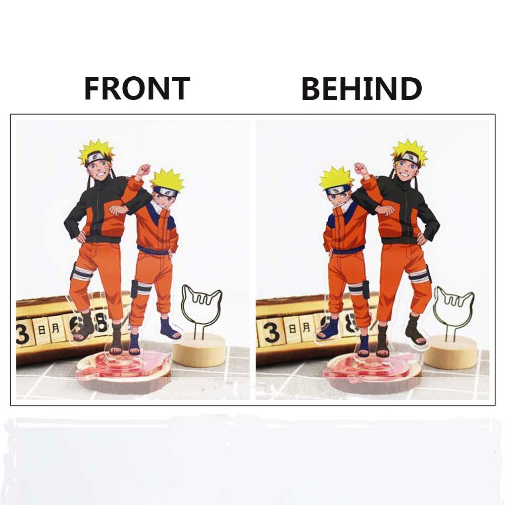 Lanfy Naruto Model Mainan Itachi Gaara Uzumaki Action Figure Sakura Kakashi Anime Jepang Desktop Standing Kartu