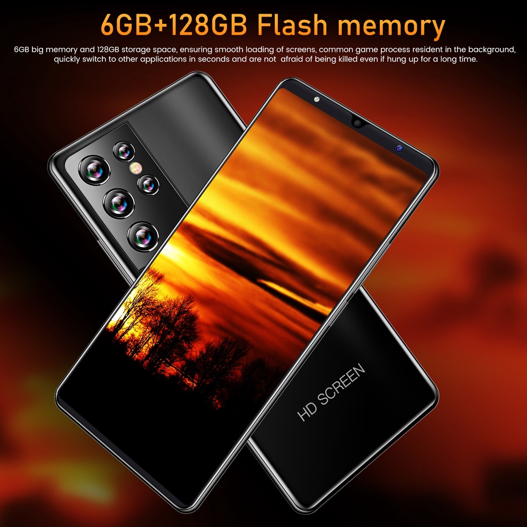 【Flash Deal】Ponsel terbaru 2021+COD+ pengiriman lokal 24jam] besar 6GB ROM 128GB Ponsel murah S21 Ultra Plus 5.8 inci 5G Smartphone Ponsel Android10.0 handphone hp murah 300 ribuan 4G asli Reno6 Reno4 M3