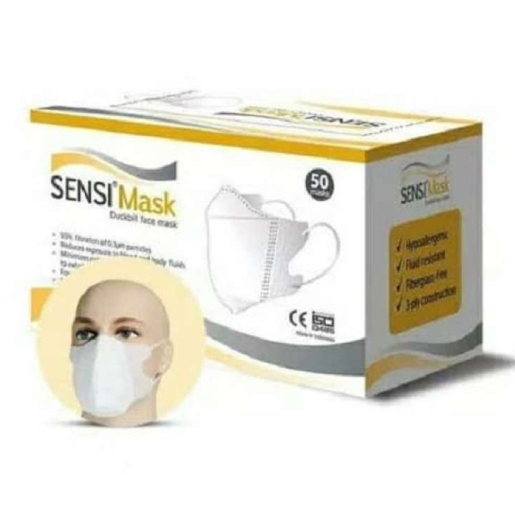 PROMO!!! MASKER SENSI DUCKBILL ISI 50 PCS ASLI 100% ORIGINAL ADA EMBOS