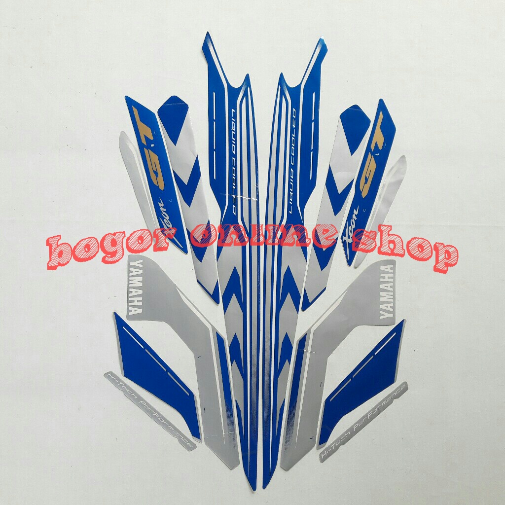 stiker motor xeon gt 2015 biru-silver