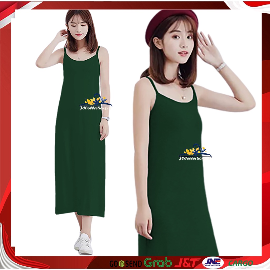 Long Dress Sexy Camisoles Singlet Tali kecil Wanita Gaya Korea Maylleen - JCCollections