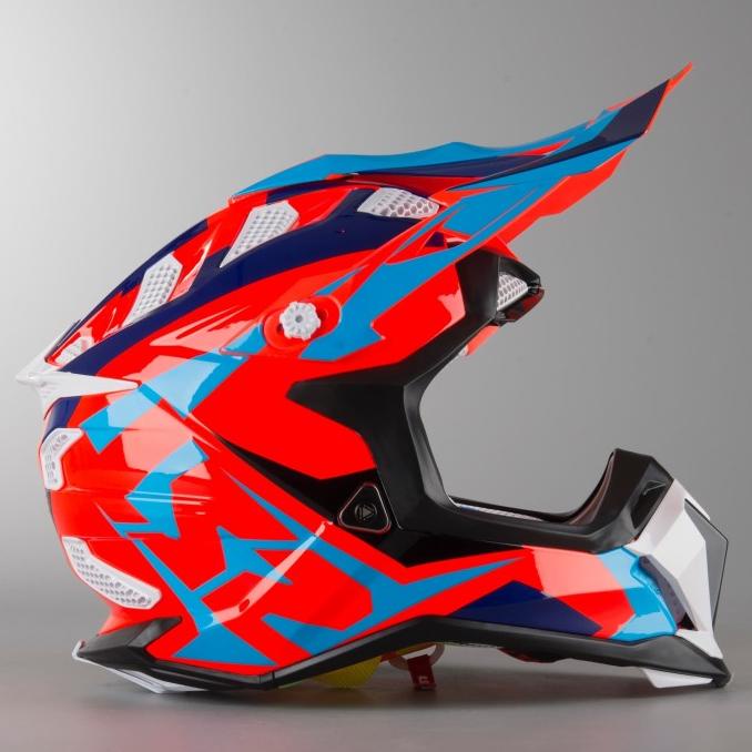 Helm Motorcross Cross Ls2 Mx470 Subverter Nimble Black Blue Orange