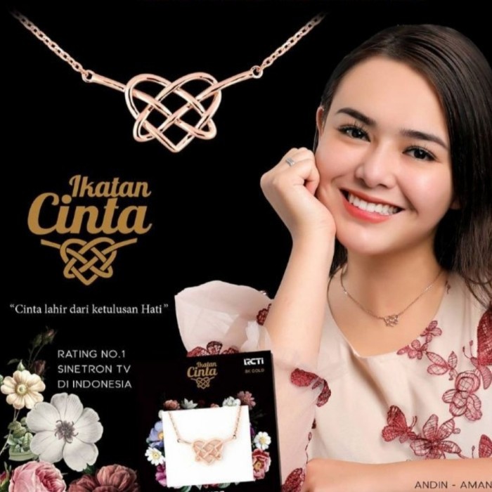 Kalung Wanita Kalung Titanium IKATAN CINTA Perhiasan Cantik Wanita Berkualitas 682