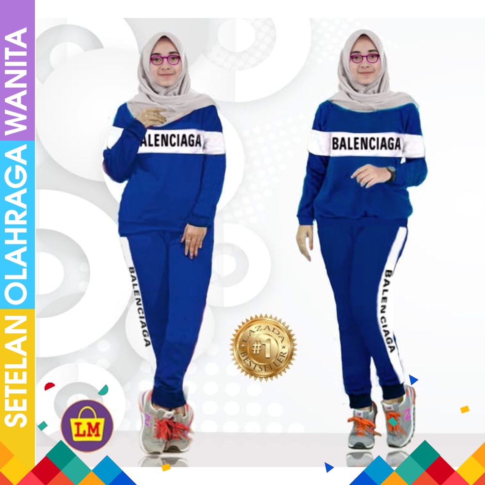 JS ~ Baju Olahraga Wanita Lengan Panjang Kaos olahraga wanita printing Jersey bola baju trainning