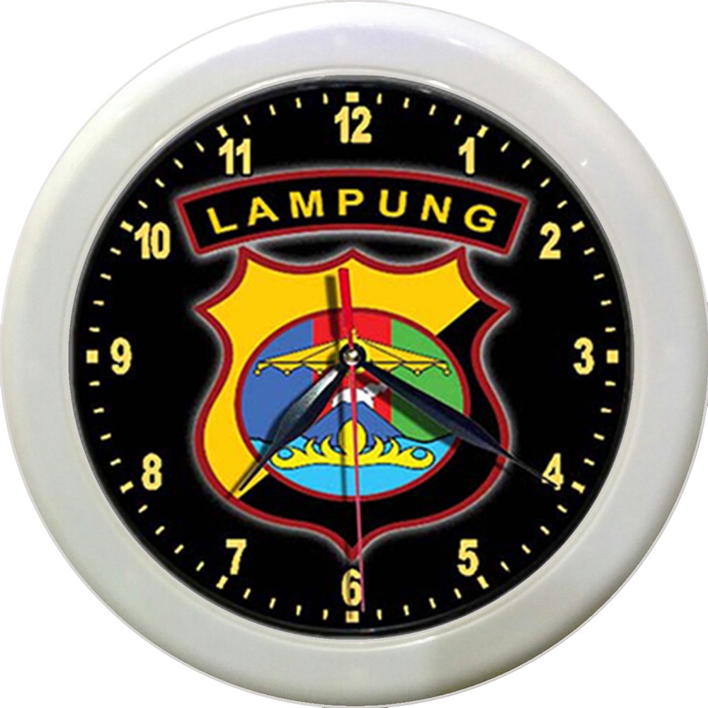 JAM DINDING POLDA MALUKU UTARA   (DIAMETER 30CM)