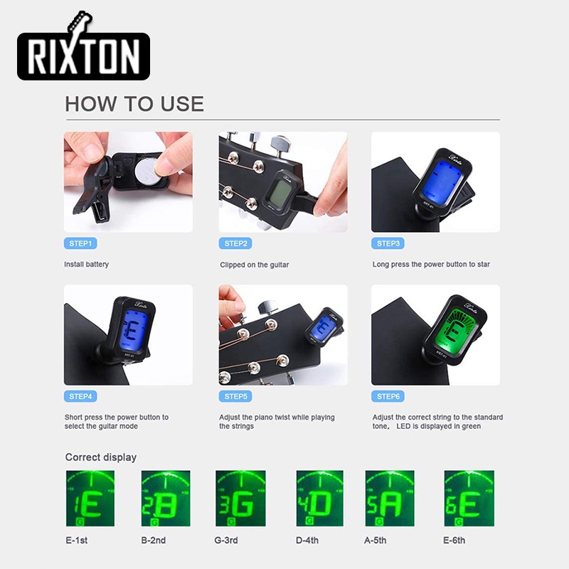 Rixton Alat Gitar Mengubah Kit 65 Pcs Strings Pick Capo Winder &amp; Cutter Tuner Aksesoris String Kit