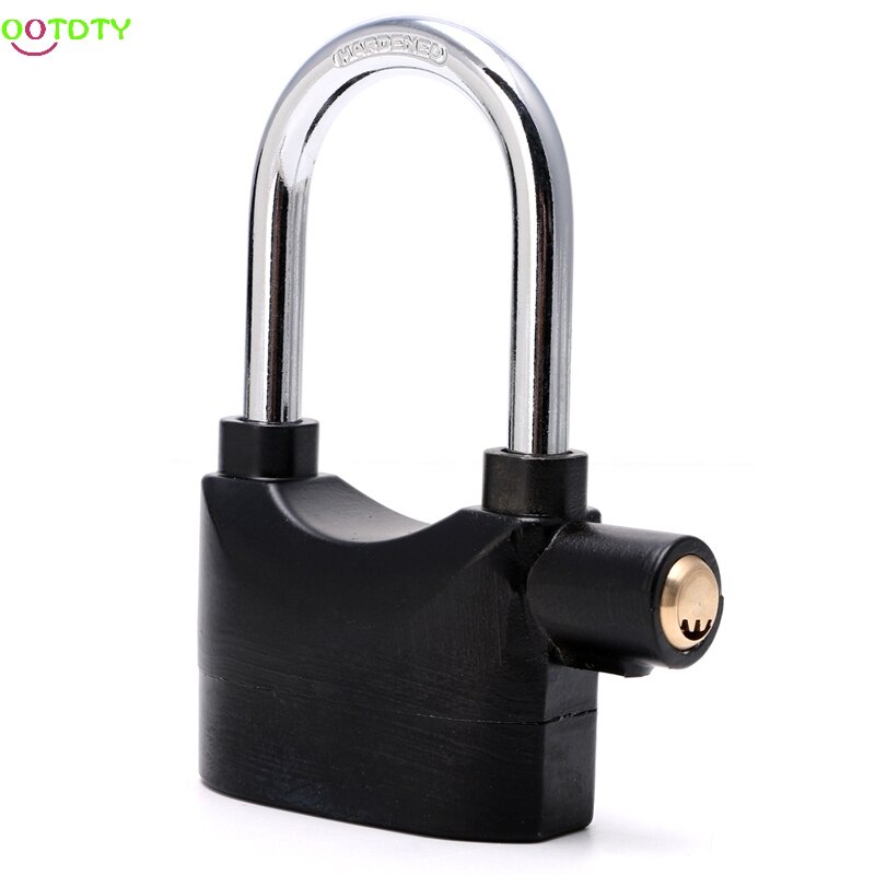 GS8u Kinbar Gembok Sepeda Motor Padlock Alarm Waterproof Corrosion Resistant - 110 - Black Or-i