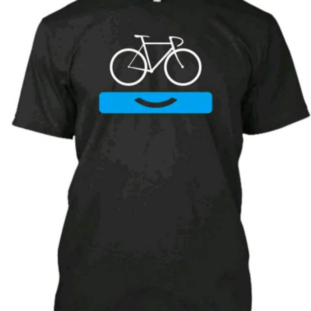 Kaos sepeda gowes smile lengan pendek pria/wanita