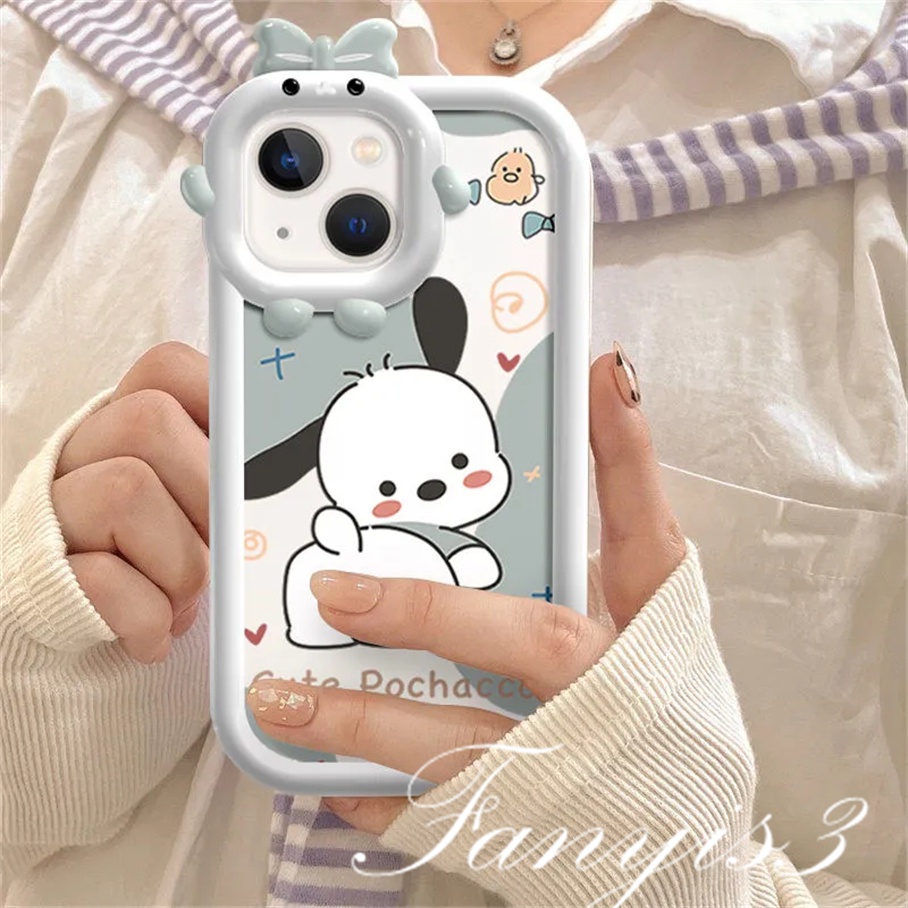 Compatible For iPhone 13 12 11 Pro Max X XR Xs Max 8 7 6 6s Plus SE 2020  Soft Case Pelindung Desain Winnie the Pooh Dog Untuk