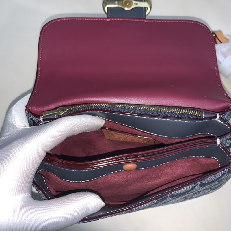 Coach Riley Top Handle In Signature Chambray (C3630)