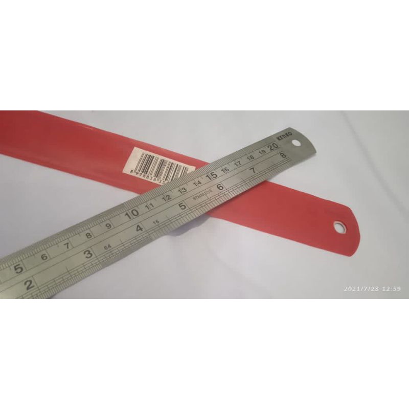 

penggaris stainless/ besi KENKO 20CM/isi 2