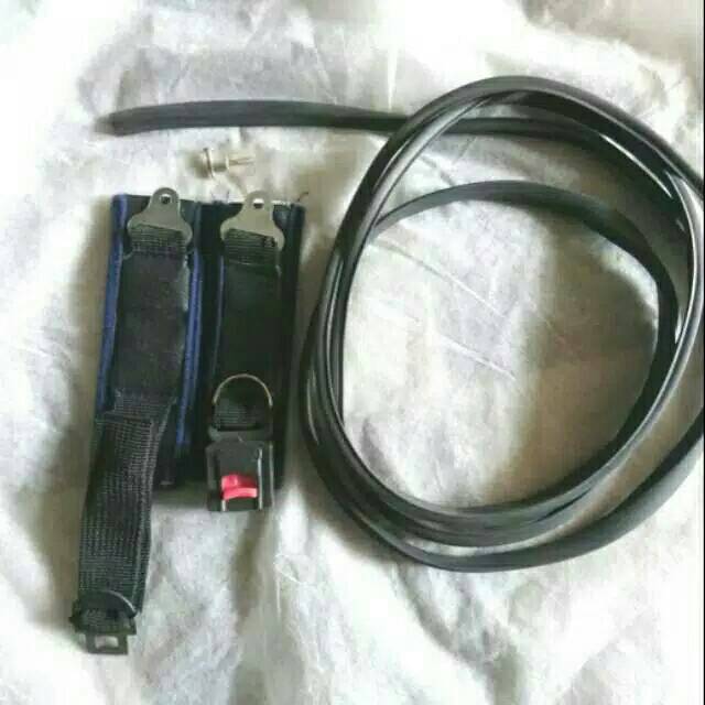 Jual List karet list helm dan gesper untuk helm half face pnp kyt. Ink