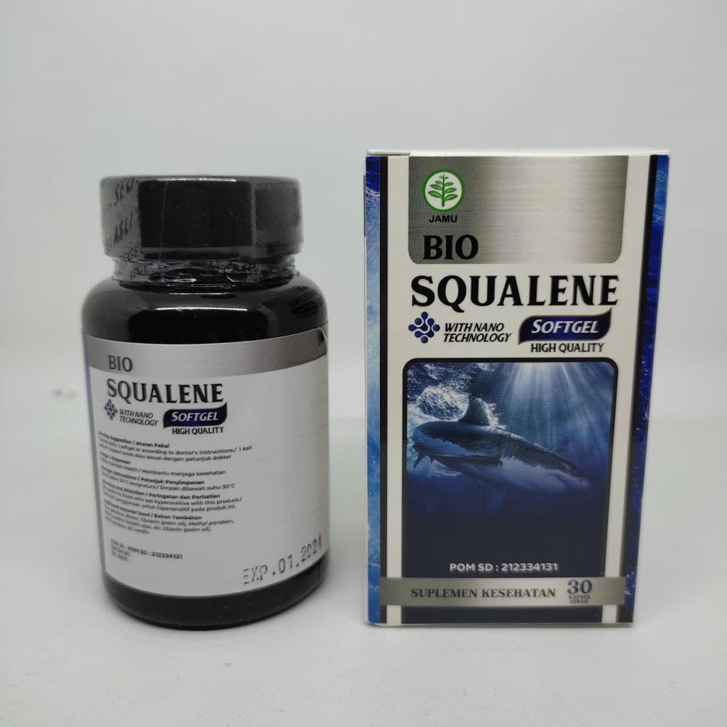 Obat Saraf Kejepit, Salah Urat, Sakit Pinggang, Tulang Ekor Terjepit I Bio Squalene Softgel BPOM