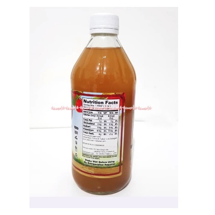 Dynamic Health Apple Cider Vinegar 473ml Organic Raw Dinamic Apel