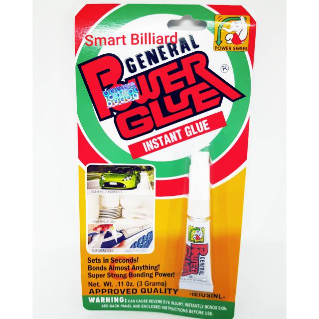 Lem Power Glue 3 Gram - Lem Cue tip ferrule Stick Billiard Stik biliar