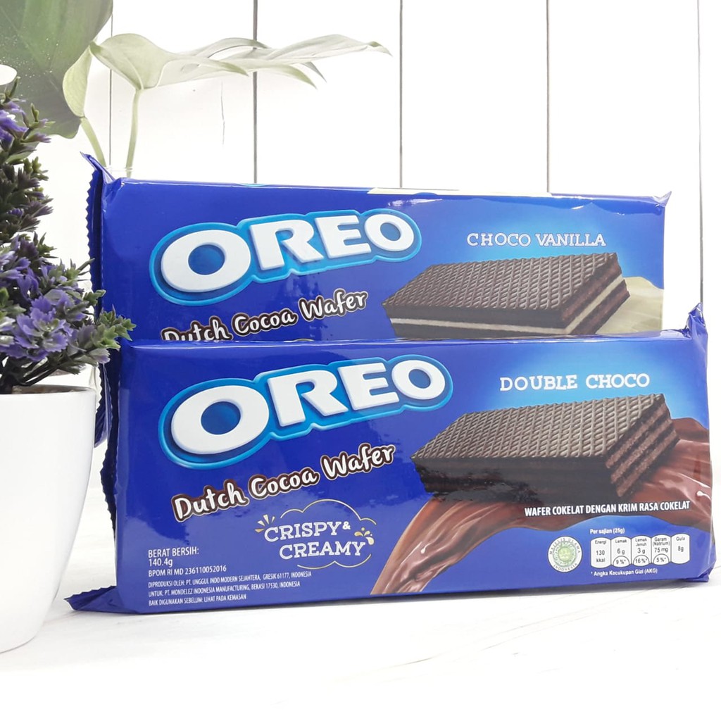 Oreo Wafer Choco Vanilla / Double Choco 140 g