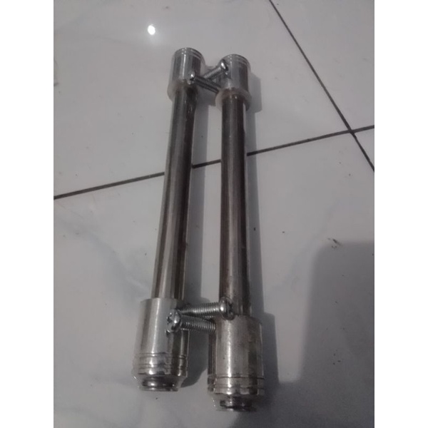 Lug drum model pipa stenlis kepala aluminium solid panjang 17 cm