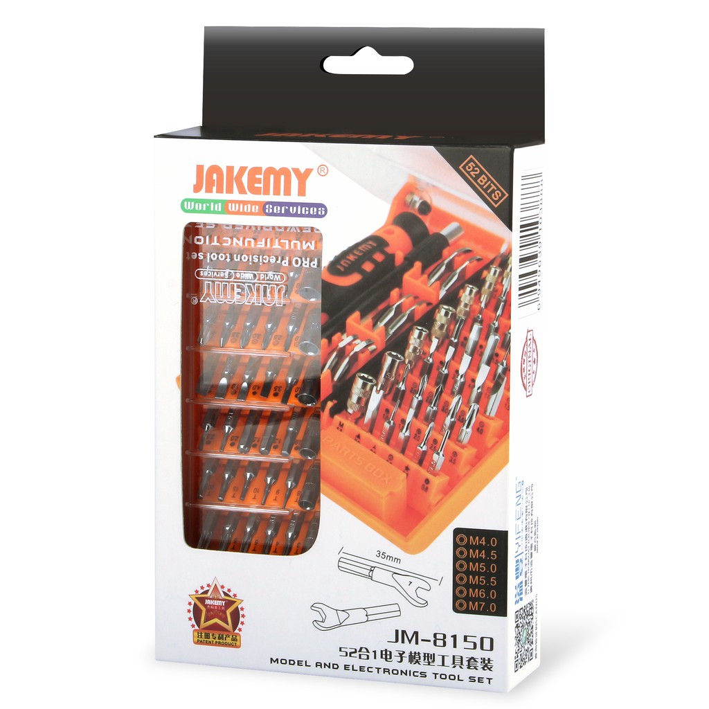 Jakemy 52 in 1 High Grade Screwdriver Set - JM-8150