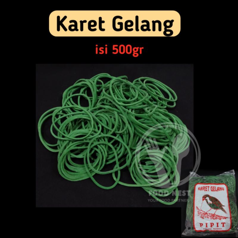 KARET GELANG KOLONG BESAR 100GR KARET PLASTIK ES BATU KARET IKAT BUNGKUS 100GR GRAM