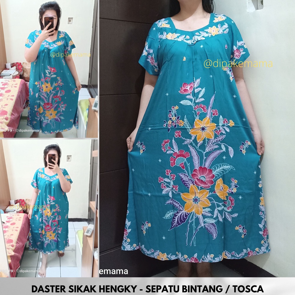 Daster Hengky Sikak ANYELIR TERBARU SEPATU BINTANG roda Baju Tidur Daster Batik Murah Harga Pabrik DASTER WANITA TERLARIS-SPT BINTANG-TOSCA