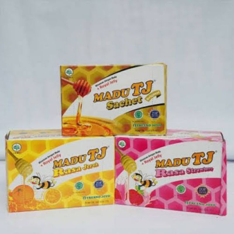 

Madu TJ Sachet Per sachet- Rasa Original / Jeruk / Strawberry