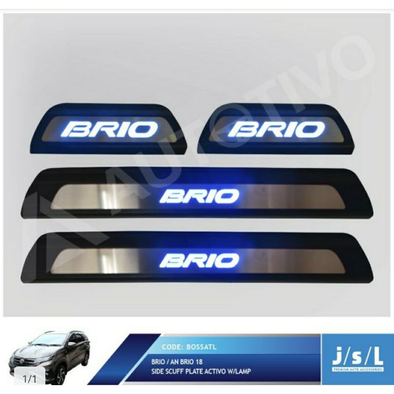 sillplate samping pintu brio up LED jsl