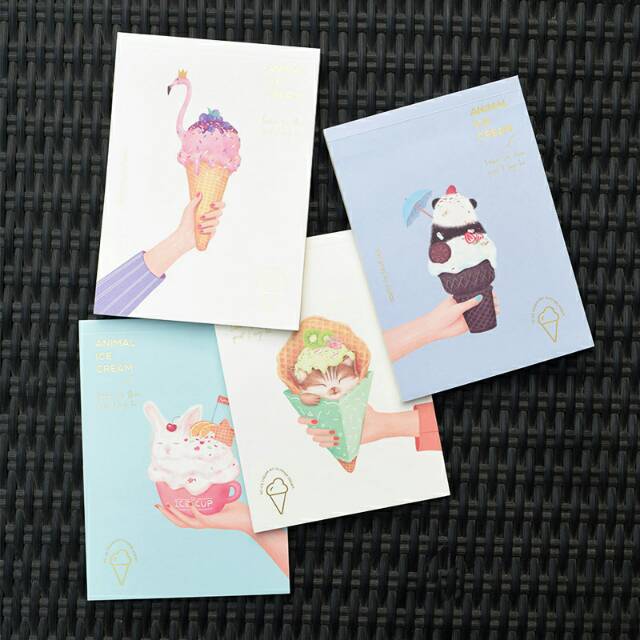 

Animal Ice Cream Plain Notepad B6