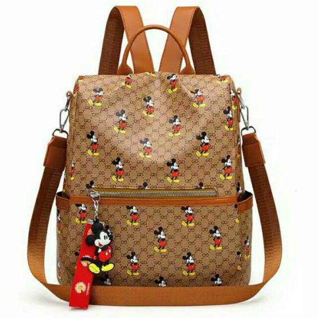 Tas Ransel Gucci disney mickey 2in1 waterproof