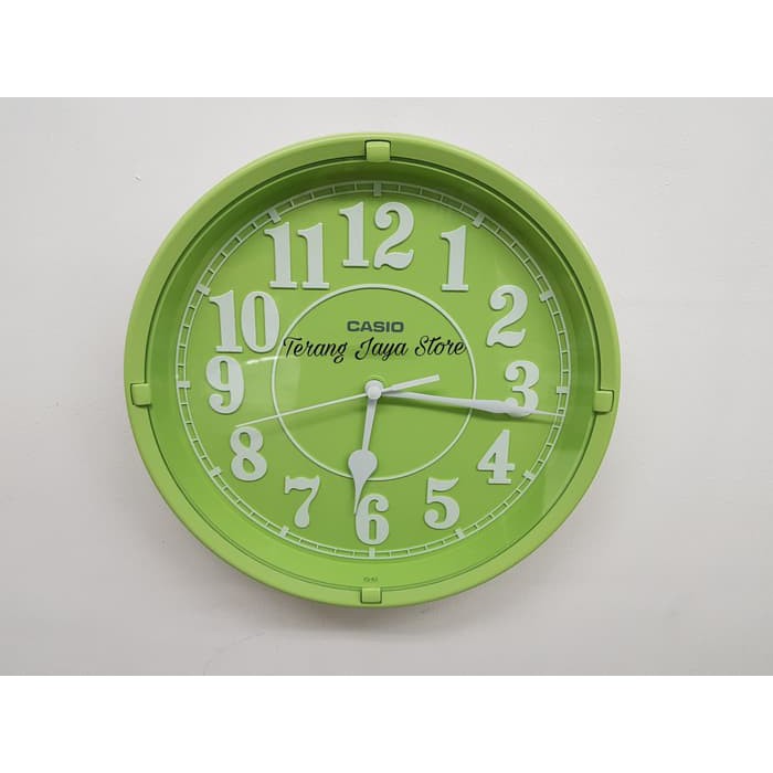 Jam Dinding Casio IQ-62 Wall Clock Casio IQ 62 Original 100% (Hijau)