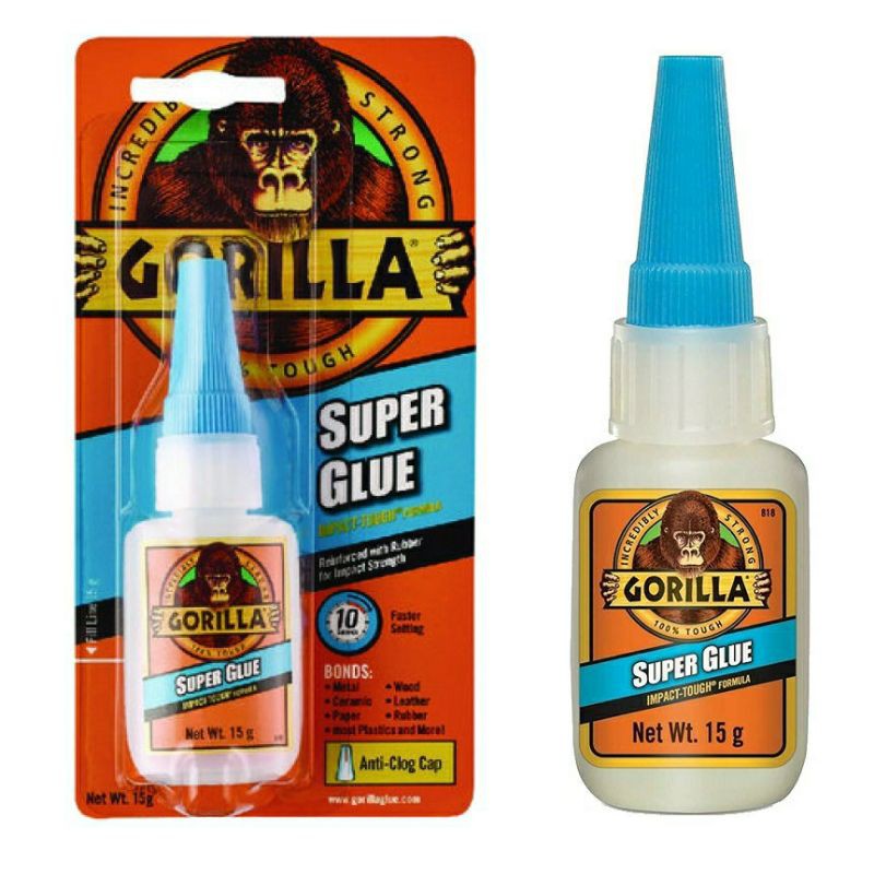 

GORILLA SUPER GLUE LEM PLASTIK LEM KAYU LEM METAL LEM KERAMIK LEM KARET, KULIT, KERTAS SUPER 15