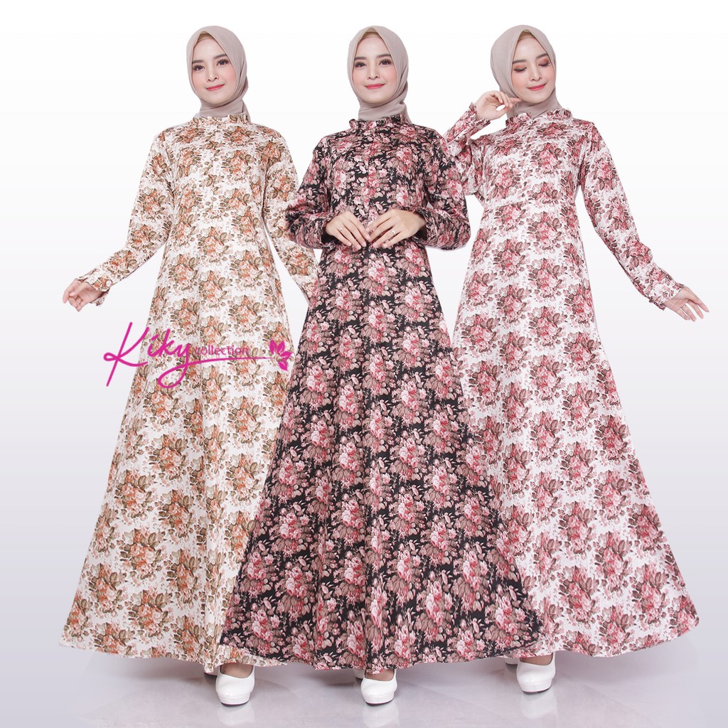 GAMIS KATUN JEPANG ORI TOKAI, KIKY COLLECTION BY RUMAH GAMIS ARZA, VINTAGE ROSE SERRIES S, M, L