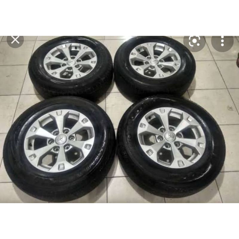 velg mobil second oem pajero dakar ring 17 pcd 6x139 ban 265 65 17 Bridgestone buat pajero, triton