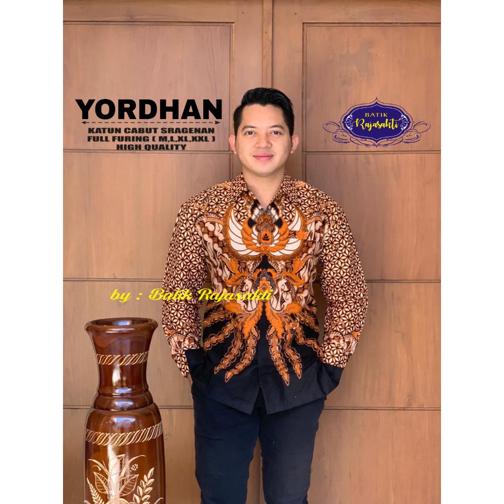 YORDHAN RAJASAKTI KEMEJA BATIK SOLO PRIA LENGAN PANJANG LAPIS FURING ATASAN BATIK PREMIUM MODERN KATUN HALUS BAHUWIRYA  BANAMITRA BANAMITRA PUTIH BANGSAWAN BAYU PUTRA BERLIAN BIRU BHARATAYUDA BIMASENA BIRENDRA BIRU INDAH BRAHMAKERTA BRAHMAKERTA MERAH